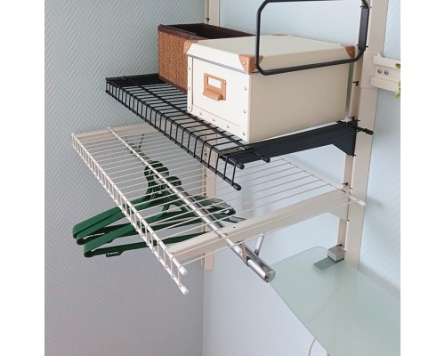 Гардеробная система в прихожую с сетчатыми ящиками